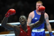 Efe Ajagba at the 20th Commonwealth Games